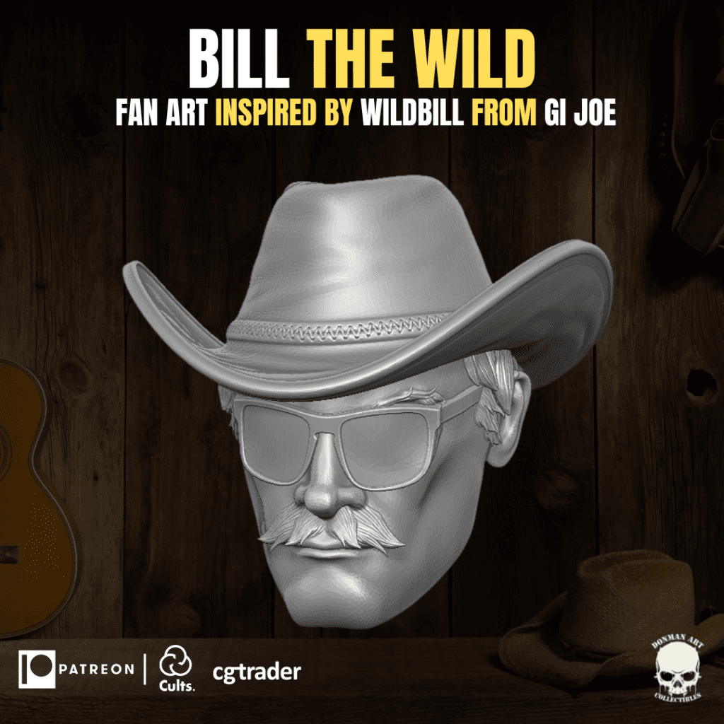 bill-the-wild-3d-printable-file-donman-art