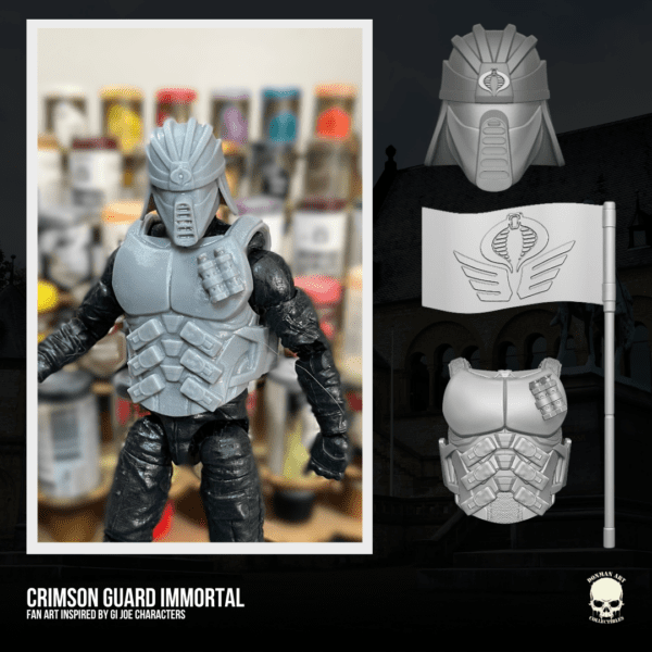 Cobra Crimson Inmortal GI Joe Fan Art 3D printable File For Action Figures