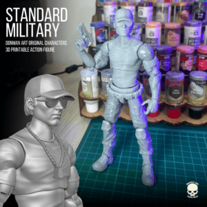 Standard Military - Donman art Original 3D printable full action figure