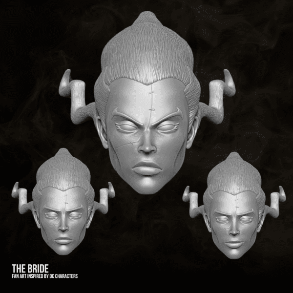 The Bride DC fan art 3D printable files for action figures