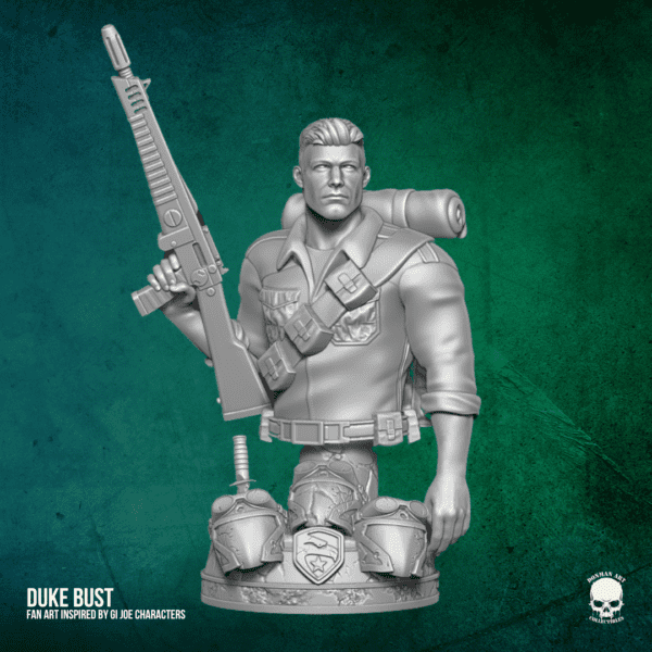 Duke GI Joe Bust Fan Art 3D printable