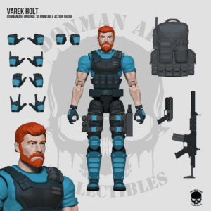 Varek Holt Full 3D Printable Action Figure STL Files