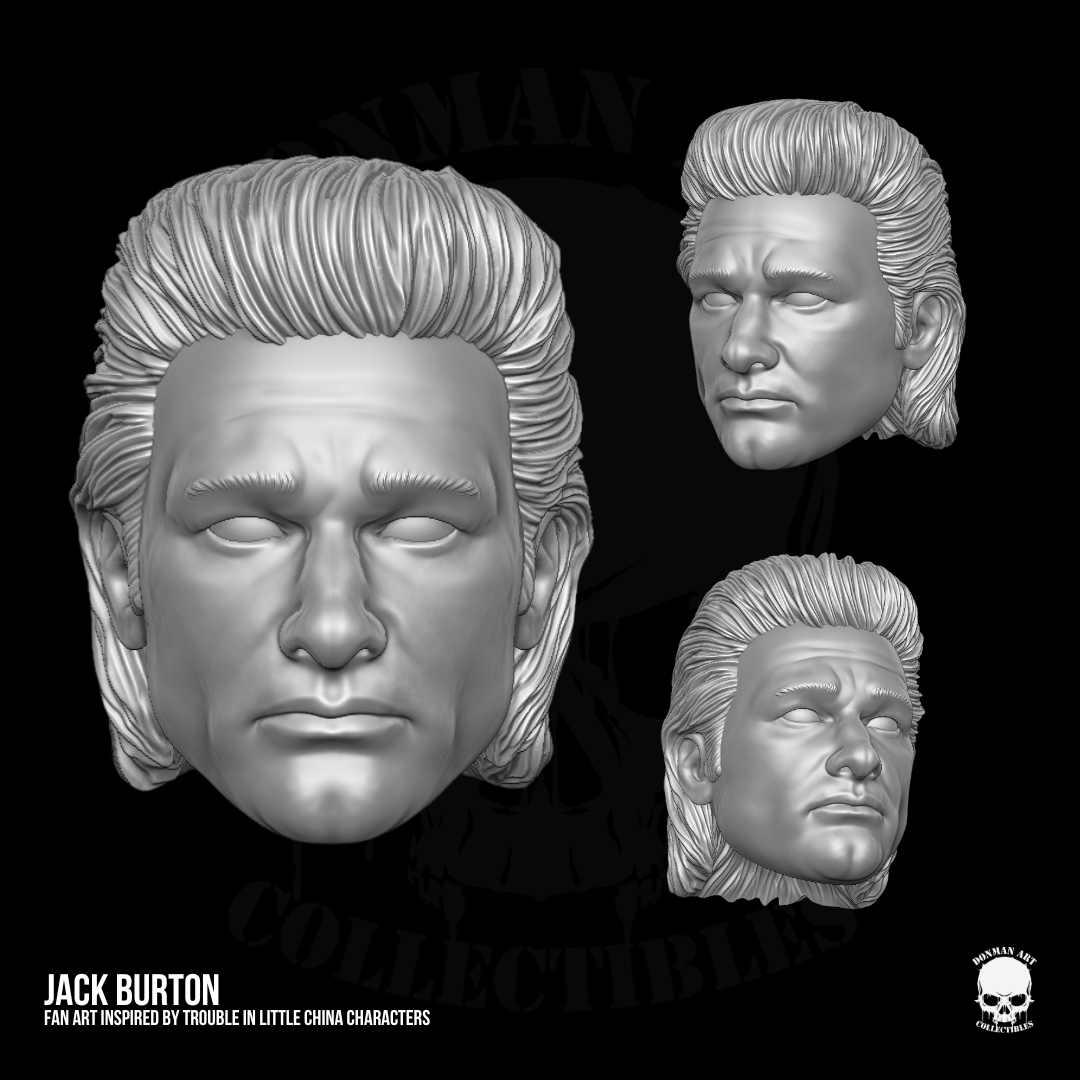 Jack Burton TILC Fan Art STL Files for Action Figures